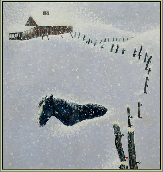 Horse In Snow